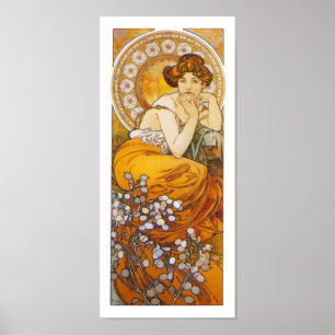Poster/Print: Alphonse Mucha - Topaz Poster