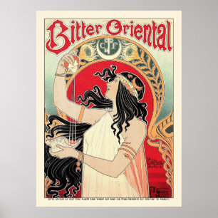 Poster Print: Art Nouveau - Bitter Oriental