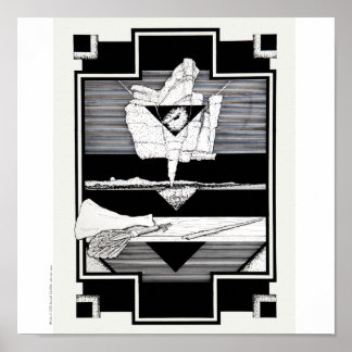 Poster/Print: "Cliffs/Nature Morte" Poster