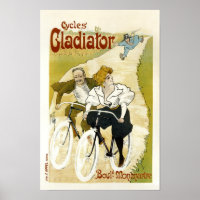Poster/Print: Cycles Gladiator - Vintage Bicycles
