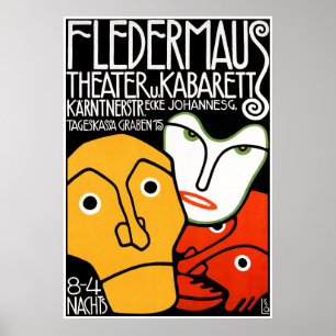 Poster Print: Fledermaus Theater and Cabaret