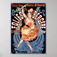 Poster/Print: Folies Bergere - Cheret
