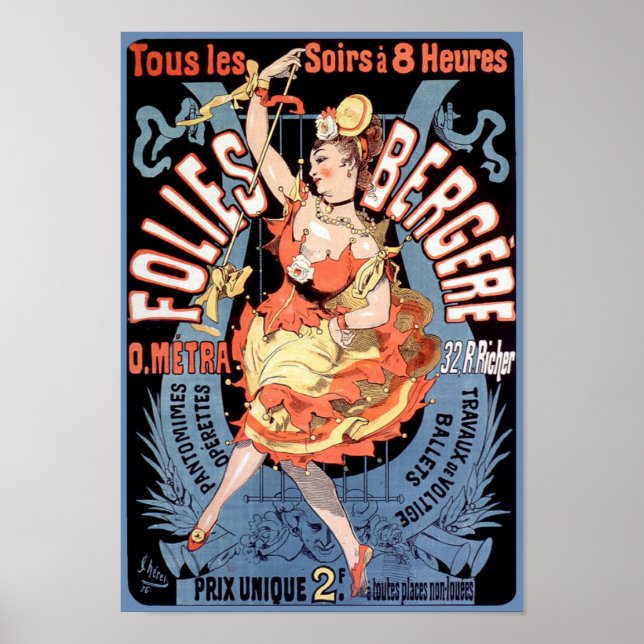 Poster/Print: Folies Bergere - Cheret Poster (Front)