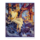 Poster/Print: Girl with Elves - Maxfield Parrish