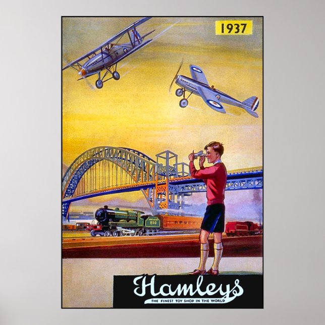 Poster/Print: Hamley's Toy Airplanes Poster (Front)