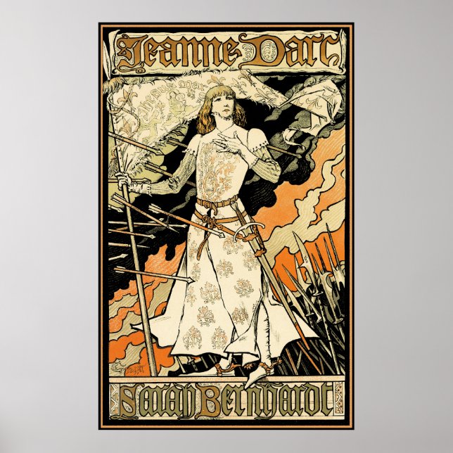 Poster/Print: Jeanne d'Arc, Sarah Bernhardt Poster (Front)