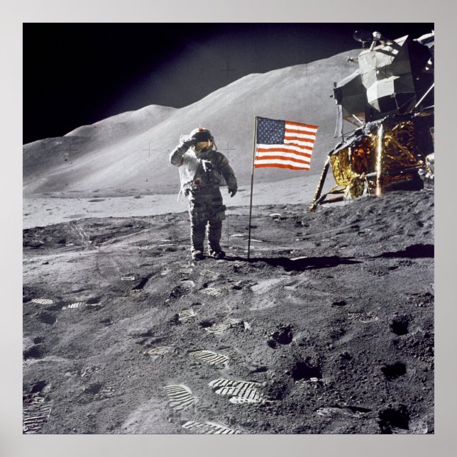 Poster/Print: Man on Moon - NASA 1969 Poster (Front)