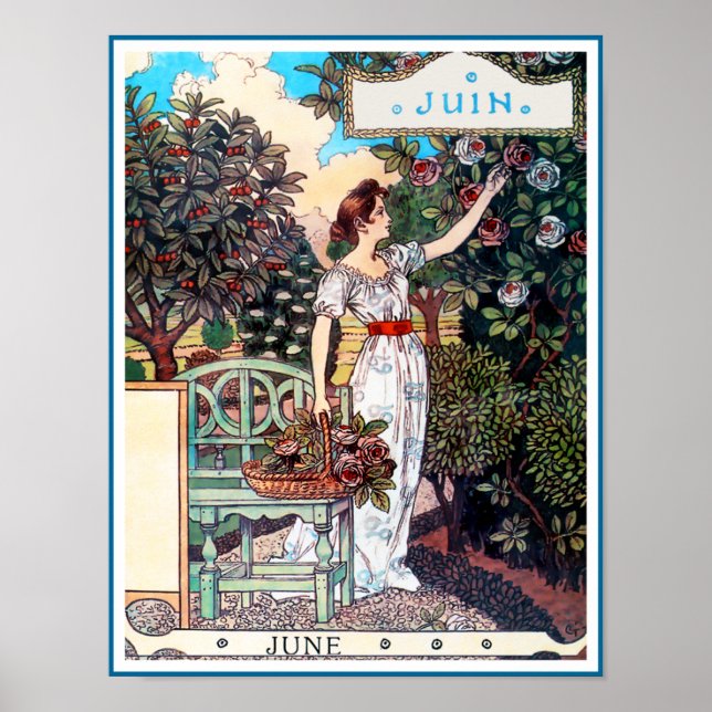 Poster/Print: Month of  June - Juin Poster (Front)