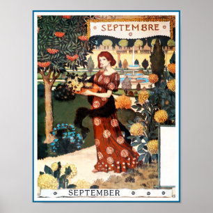 Poster/Print: Month of September - Septembre Poster
