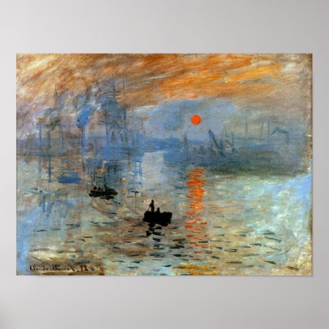 Poster Print of Impression, Sunrise (Front)