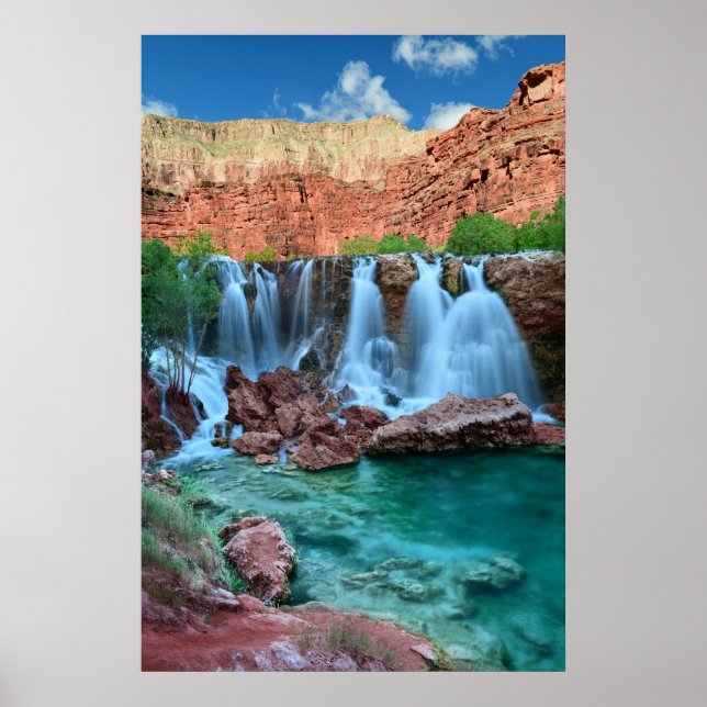 Poster print of Navajo Falls, Havasupai Arizona (Front)
