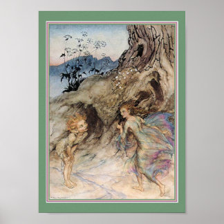 Poster/Print: Puck and a Fairy Poster