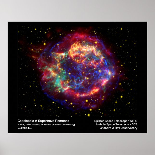 Poster/Print: Supernova - Cassiopeia Space Image Poster (Front)
