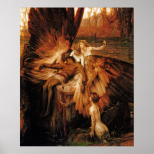 Poster Print: The Lament for Icarus by H. Draper