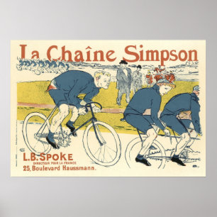 Poster/Print: Toulouse Lautrec  Bicycle Chain Ad Poster