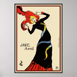 Poster/Print: Toulouse Lautrec - Jane Avril Poster