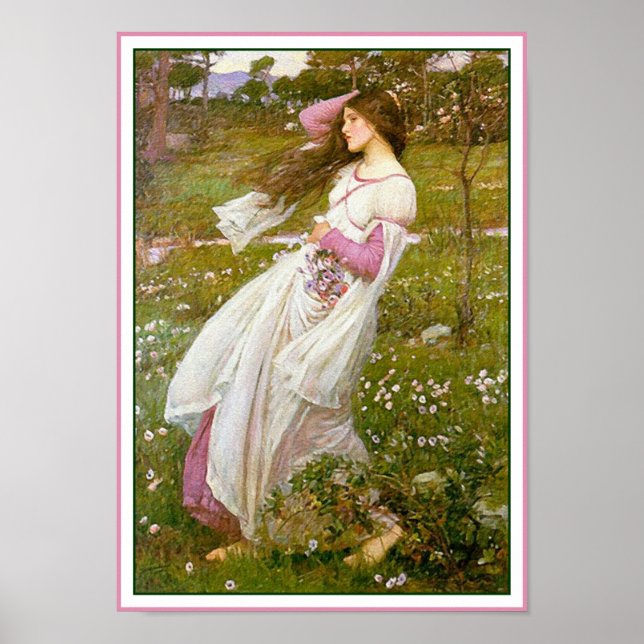 Poster/Print: Windflowers - by John Waterhouse Poster (Front)