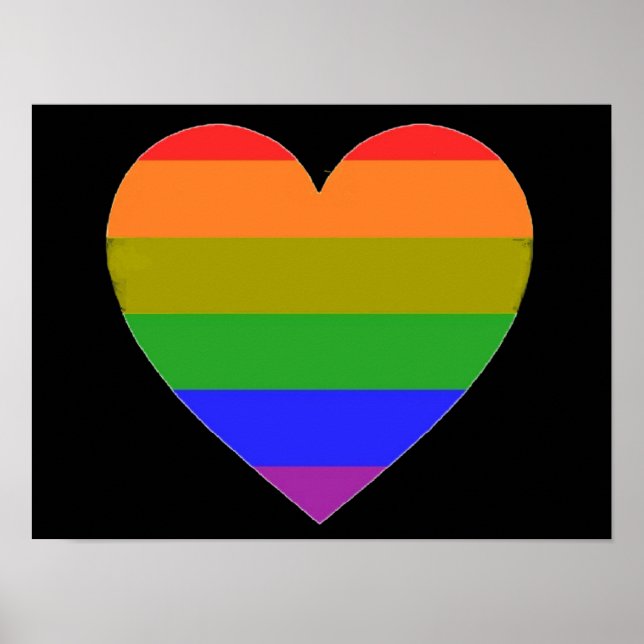 Poster Rainbow Heart (Front)
