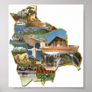 Poster recuerdo de Bolivia
