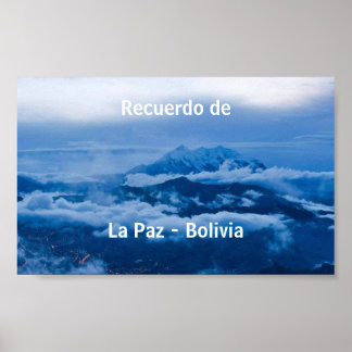 Poster recuerdo de La Paz 