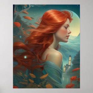 Poster - Redheaded Woman 