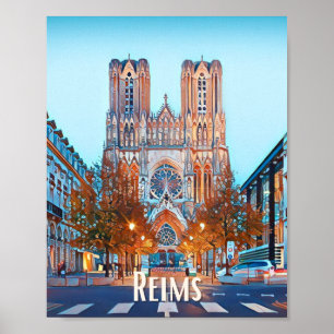 Poster Reims Photo Vintage