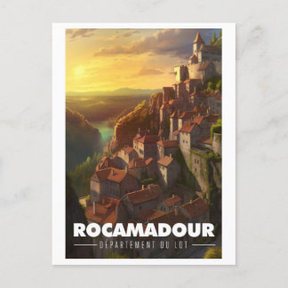 Poster Rocamadour - France - Department of Lot - Postcard
