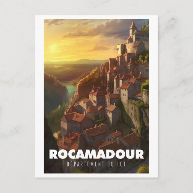 Poster Rocamadour - France - Department of Lot - Postcard (Front)