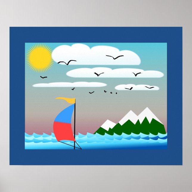 Poster (Sail Boat) (Front)