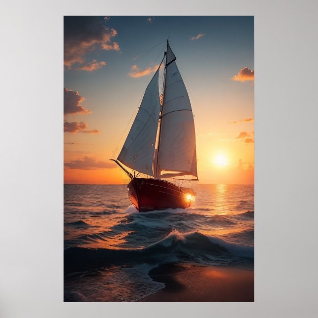 Poster Sail Boat (Front)