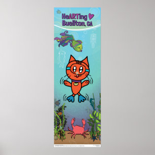 Poster - Scuba Cat - Buellton.Art 