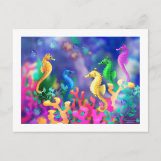 poster_seahorses postcard