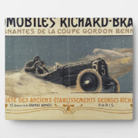 Poster showing Automobiles Richard-Brasier winning