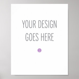 Poster Sign Printing (8"x10")