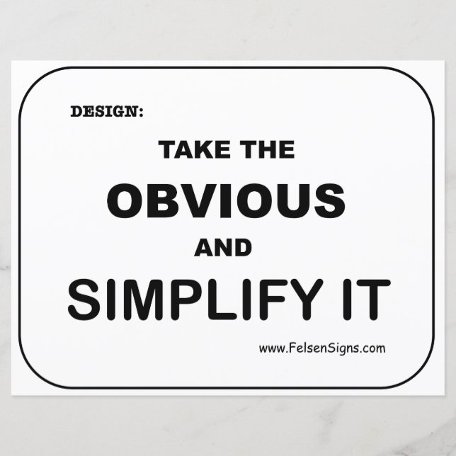 Poster - Simplify (Front)