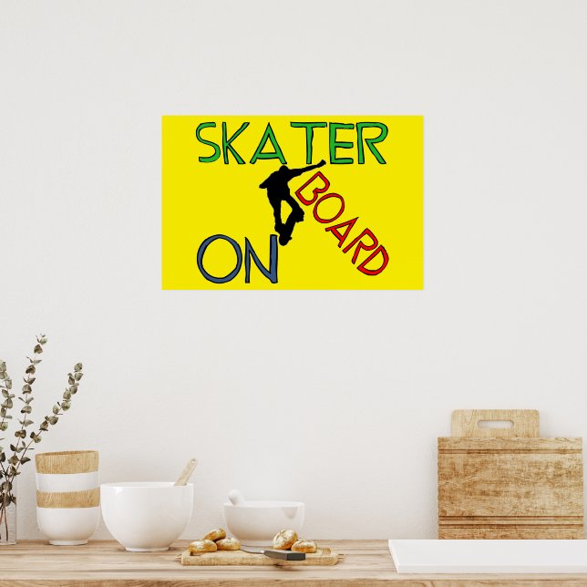 Poster -  Skater On Board (Kitchen)