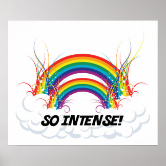 POSTER - SO INTENSE DOUBLE RAINBOW