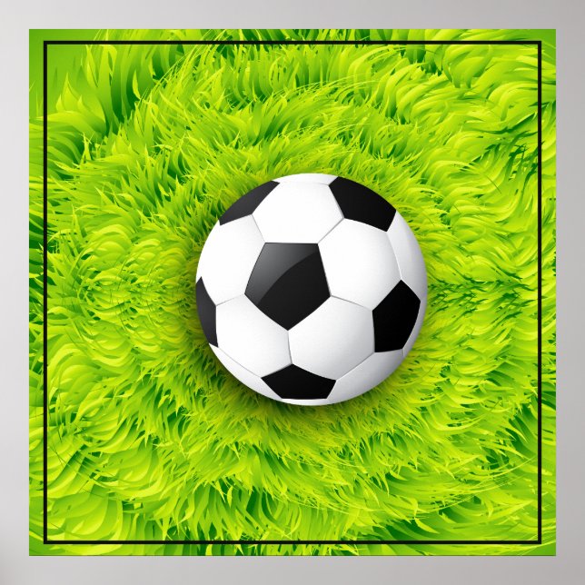 Poster-Soccer  24" x 24" Poster (Front)