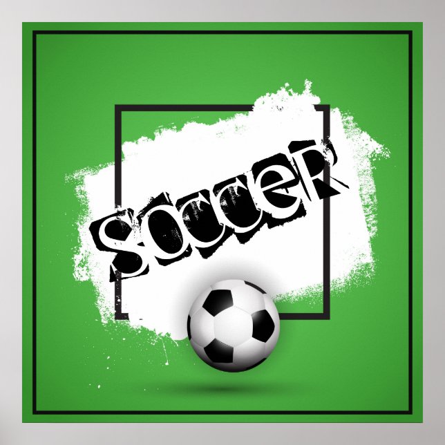 Poster-Soccer  24" x 24" Poster (Front)