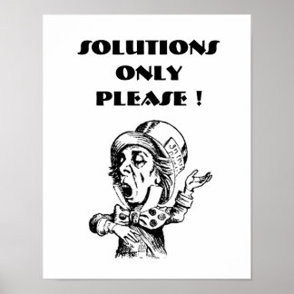 POSTER -SOLUTIONS ONLY PLEASE!