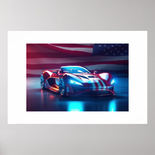 Poster Sports Car