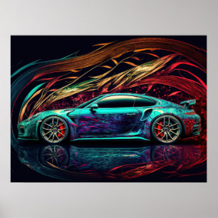 Poster Sports Car