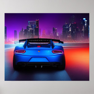 Poster Sports Car