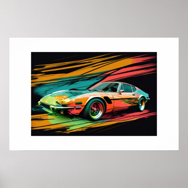 Poster Sports Car (Front)