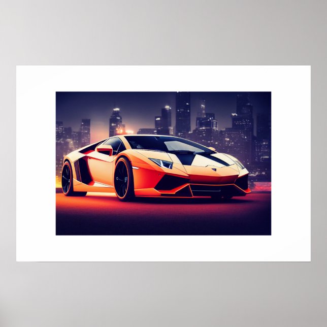 Poster Sports Car (Front)