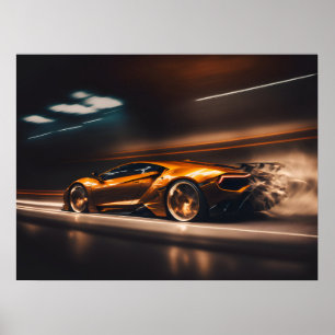 Poster Sports Car