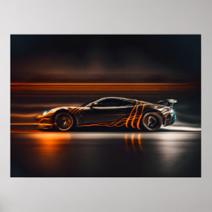 Poster Sports Car