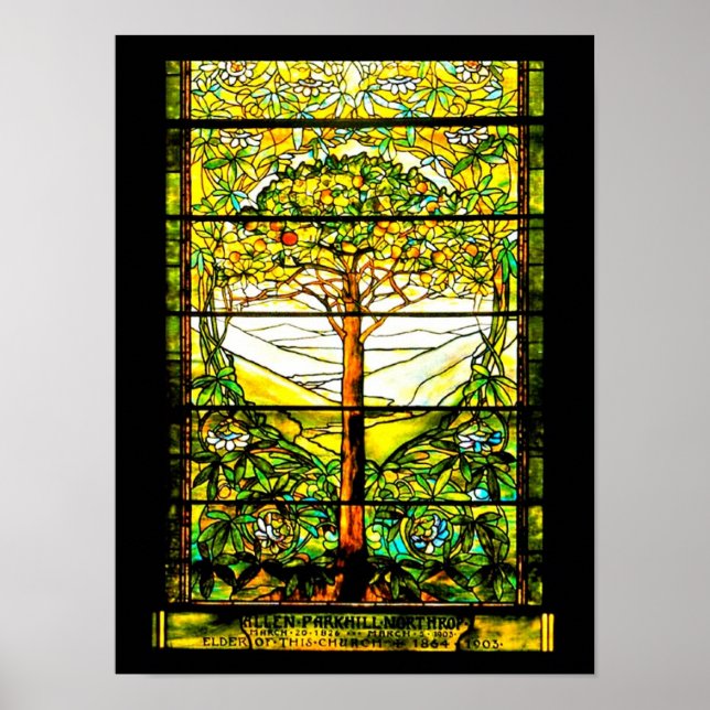 Poster-Stained Glass-Louis Tiffany 104 Poster (Front)