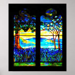 Poster-Stained Glass-Louis Tiffany 115 Poster