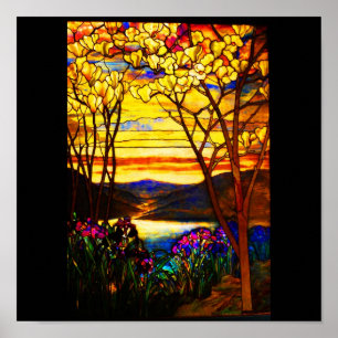 Poster-Stained Glass-Tiffany 8 Poster